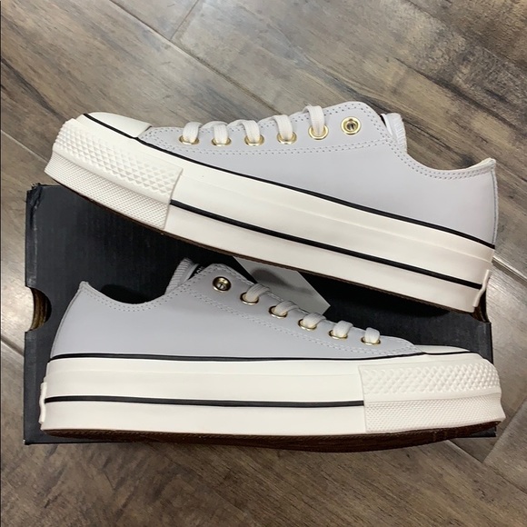 CONVERSE CTAS LIFT OX PLATFORM mouse/vintage white - Picture 2 of 16